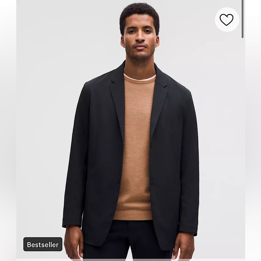 NWT LuluLemon Black Men’s Venture Blazer, Size Medium (Sold Out Online)